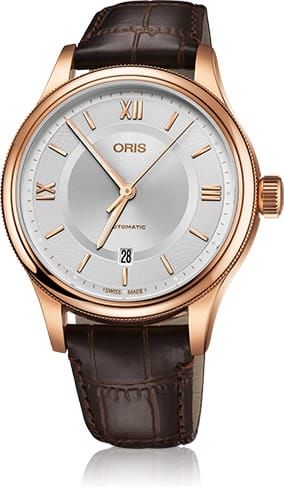 Buy ORIS CLASSIC DATE SILVER DIAL GOLD PLATED watch 01-733-7719-4871-07-6-20-32